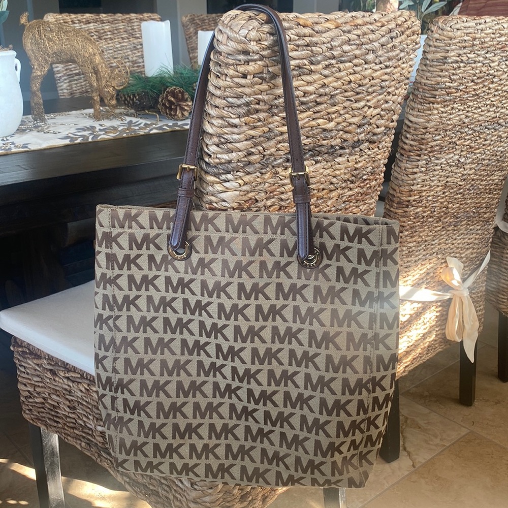 Michael Kors MK canvas tote